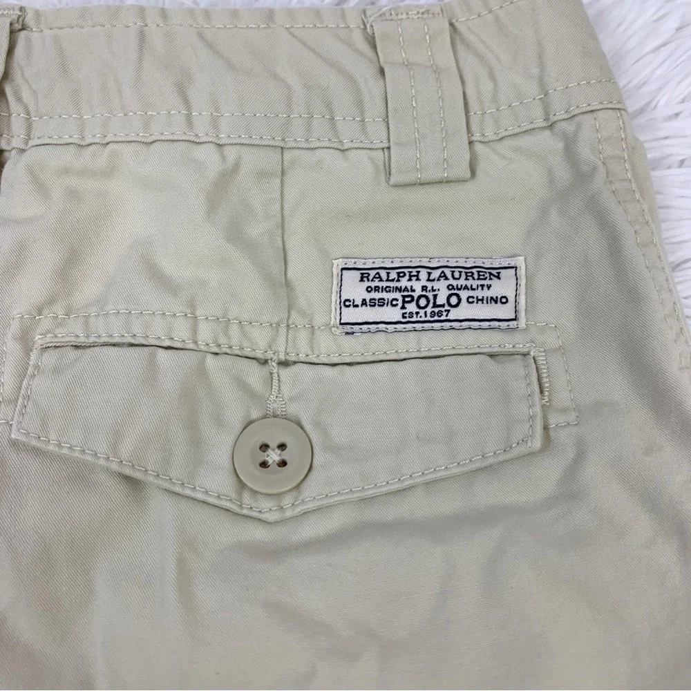 Polo Ralph Lauren boy’s cargo pocket chino Shorts in‎ beige